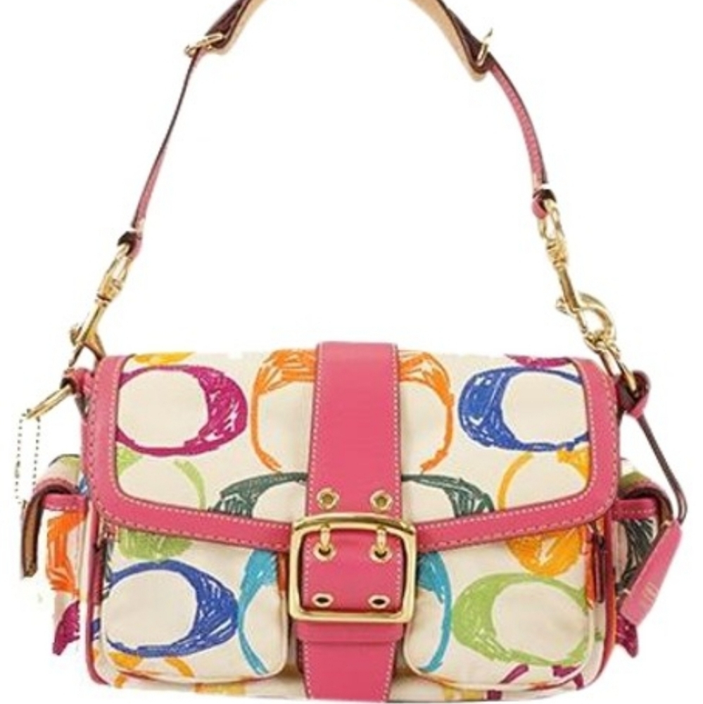 Coach Rare Ltd Ed Scribble Stitch Signature Rare